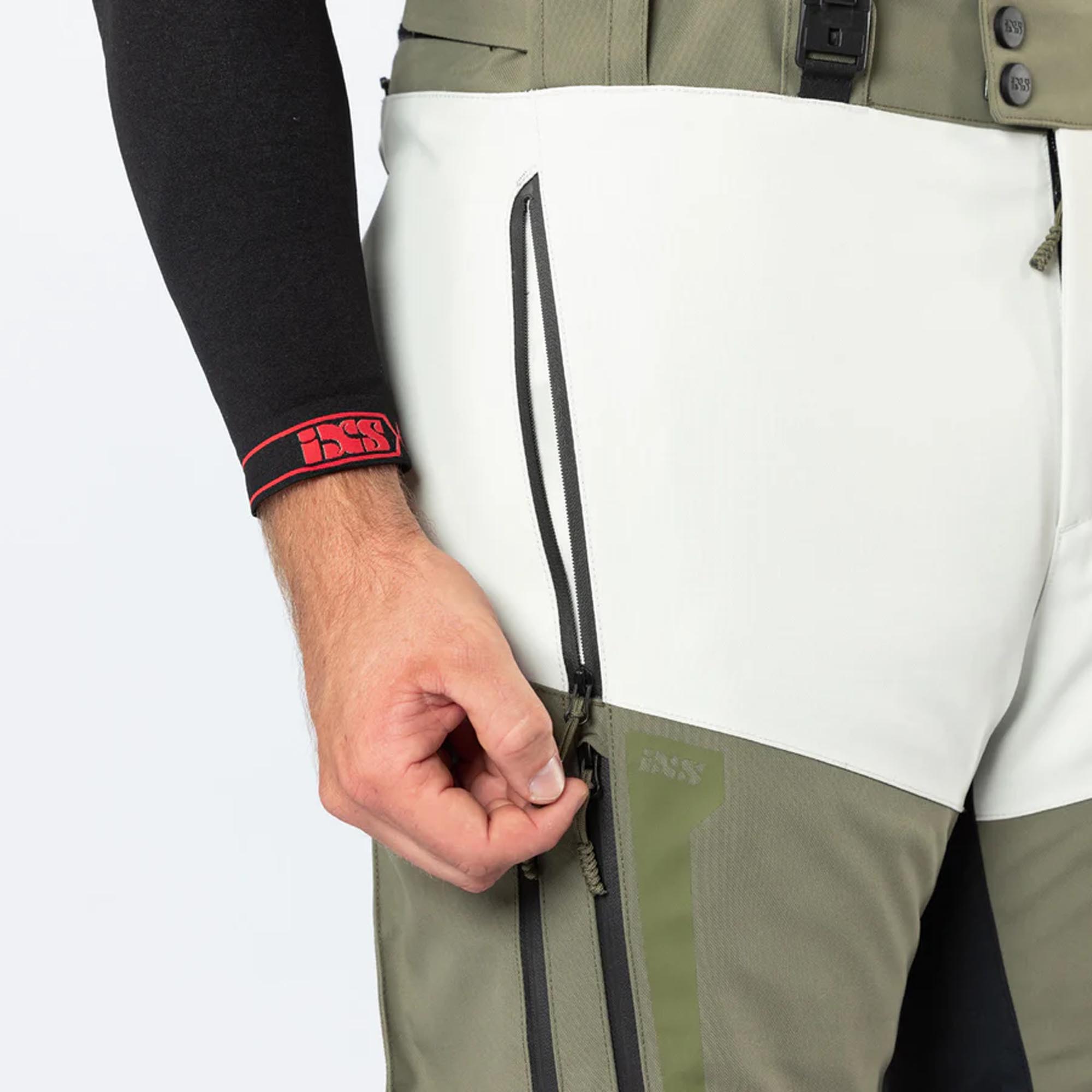 IXS Venture-GTX 1.0 vattentät motorcykel textil byxor ljusgrå/grön XS Figur 10