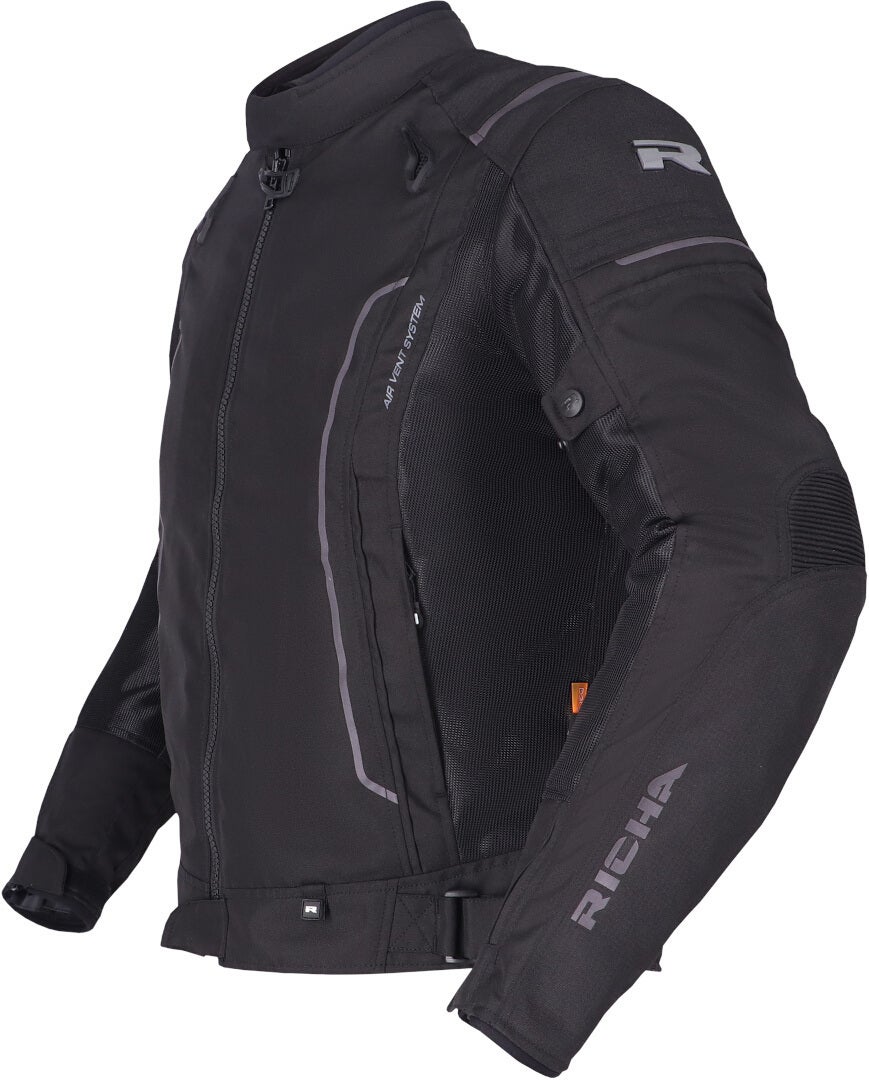 Richa Airstream 3 waterproof Motorcycle Textile Jacket black 6XL Figure 2