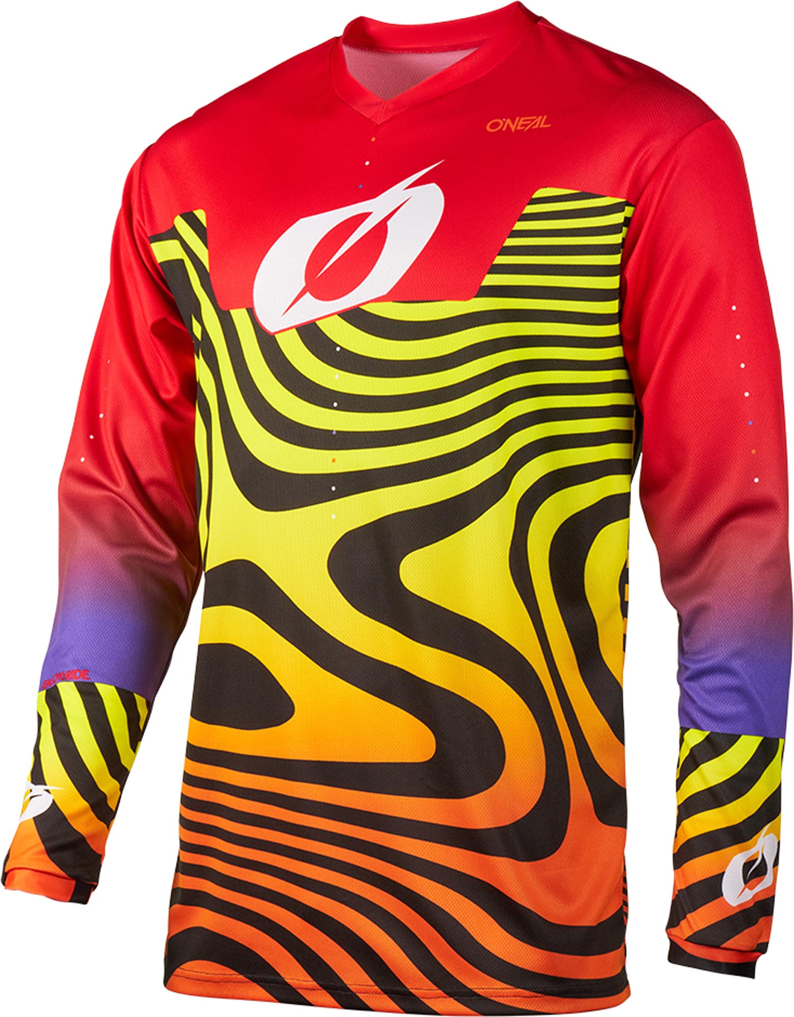Oneal Element Nova Maglia giovanile di motocross rosso S Figura 1