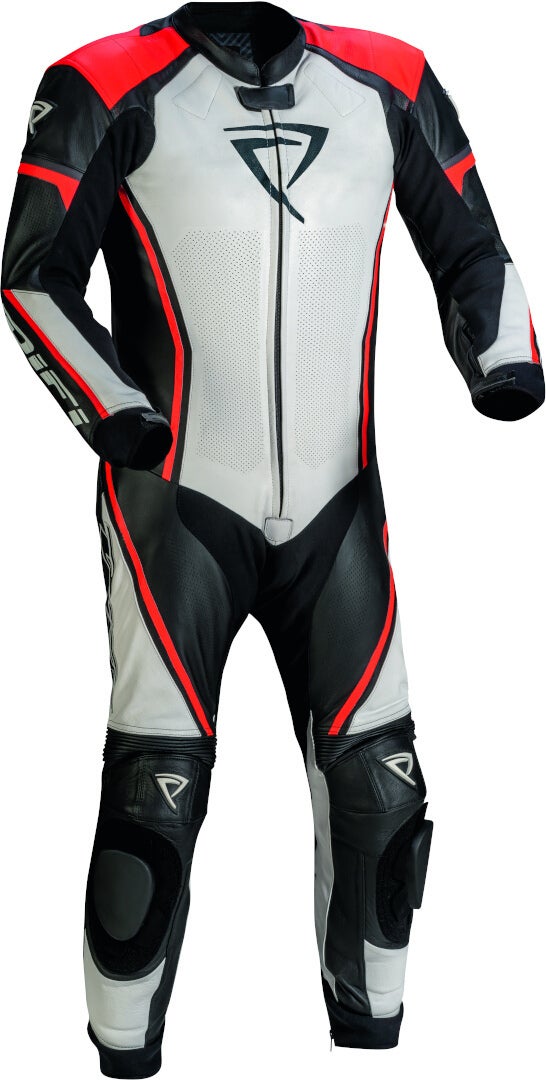 DIFI Imola perforated One Piece Motorcycle Leather Suit black/white/red 58 Figure 1