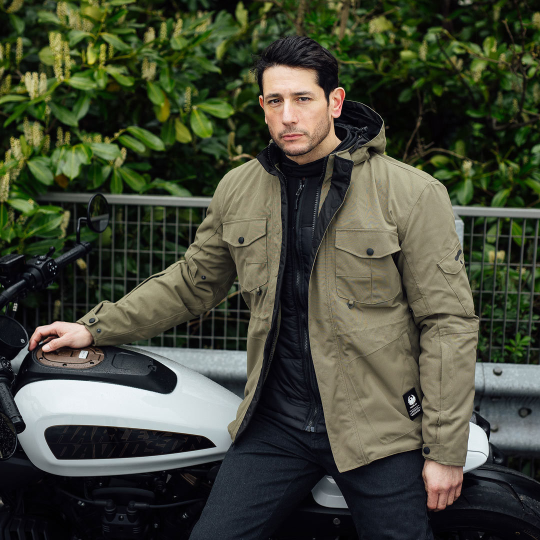 Merlin Jagger Urban Utility D3O Blouson textile de moto olive L Figure 3