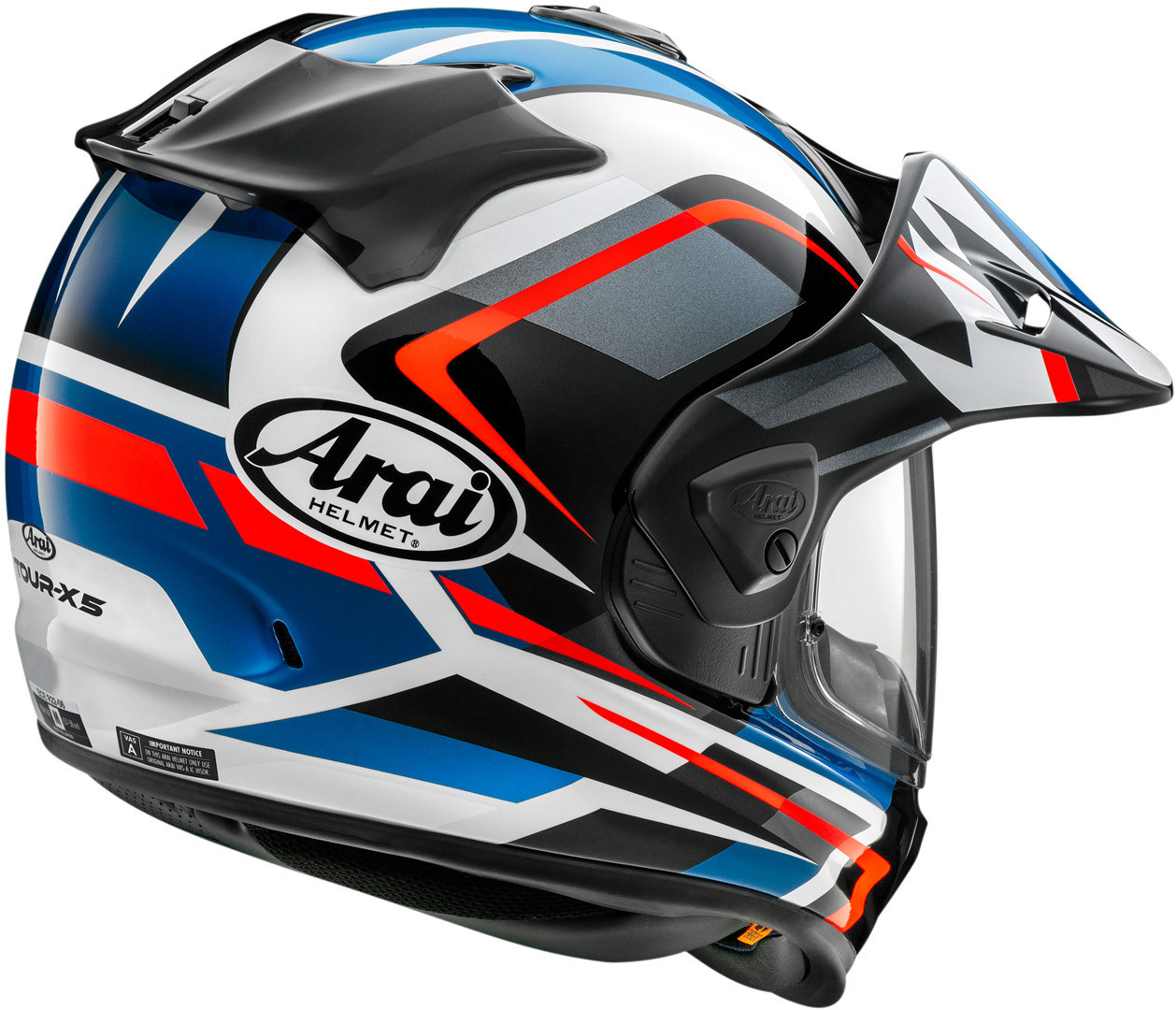 Arai Tour-X5 Discovery Cască de motocross Alb/Roșu/Albastru XL (61/62) Figura 2