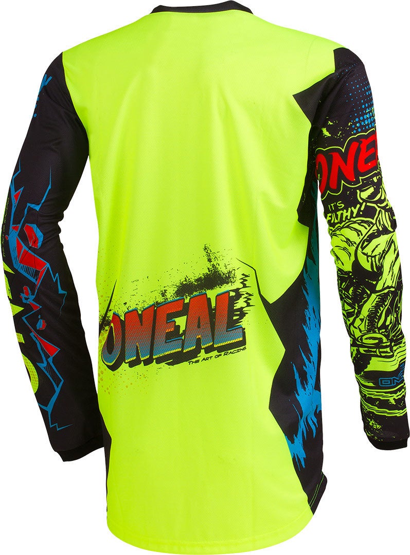 Oneal Element Villain Jeugd Motocross Jersey neongeel L Figuur 2