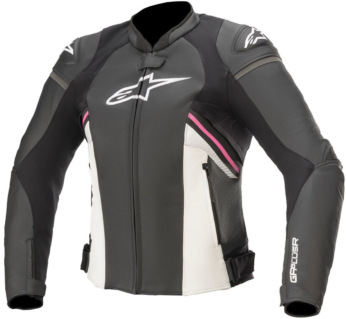 Alpinestars Stella GP Plus R V3 Giacca donna in pelle moto nero/bianco/rosa 46 Figura 1