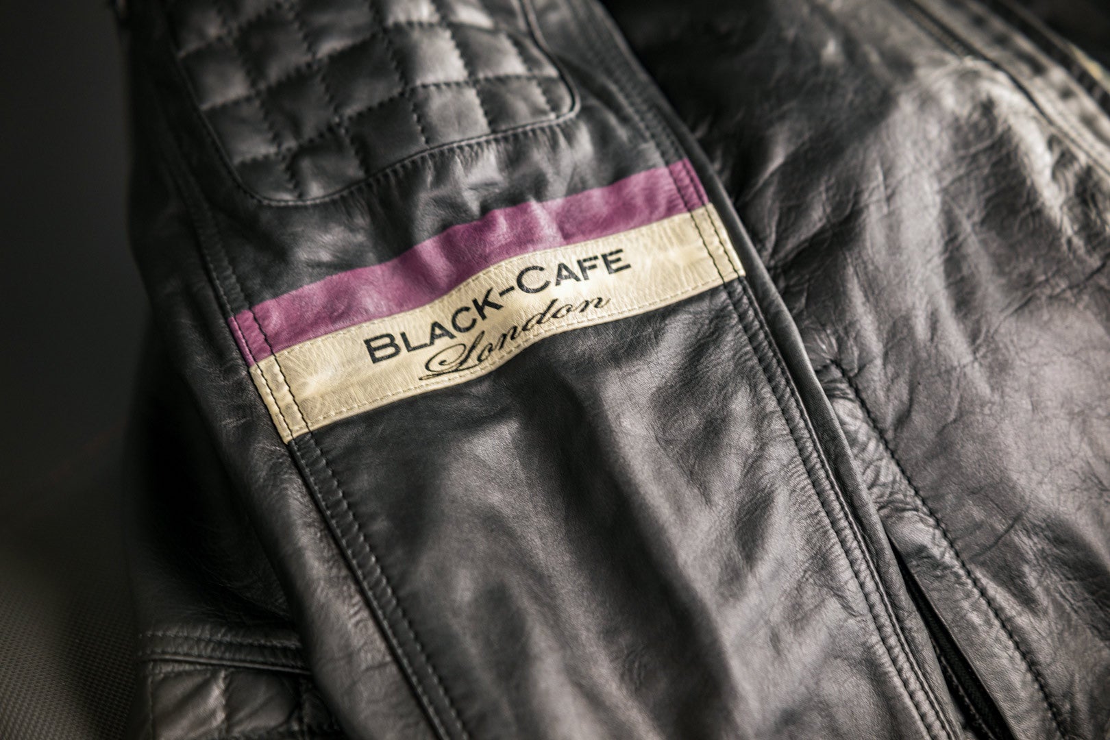 Black-Cafe London Barcelona Kožená bunda černá 60 Obrázek 4