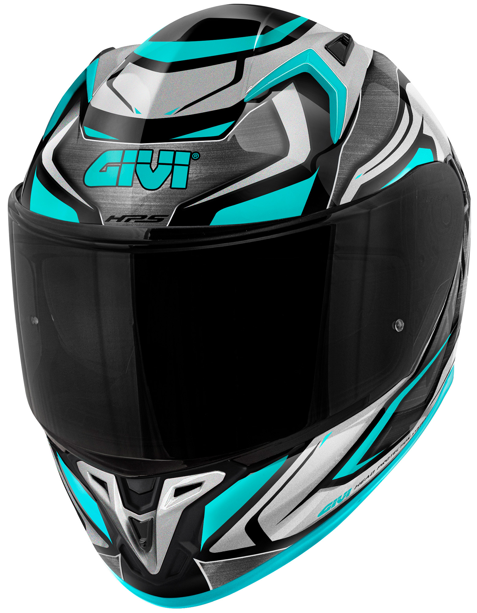 GIVI 50.9 Sport Atomic Helmet white/titanium/silver/blue XXL Figure 1