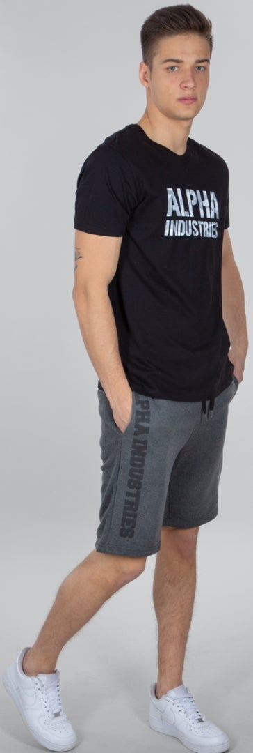 Alpha Industries Big Letters Shorts dunkelgrau M Abbildung 2
