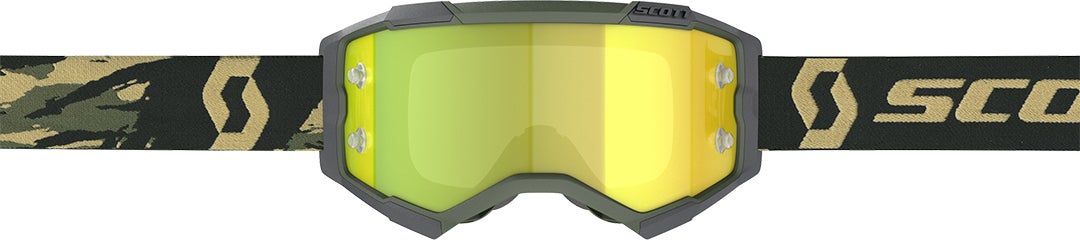 Scott Fury Chrome Motocross Brille gelb/grün/schwarz Abbildung 4
