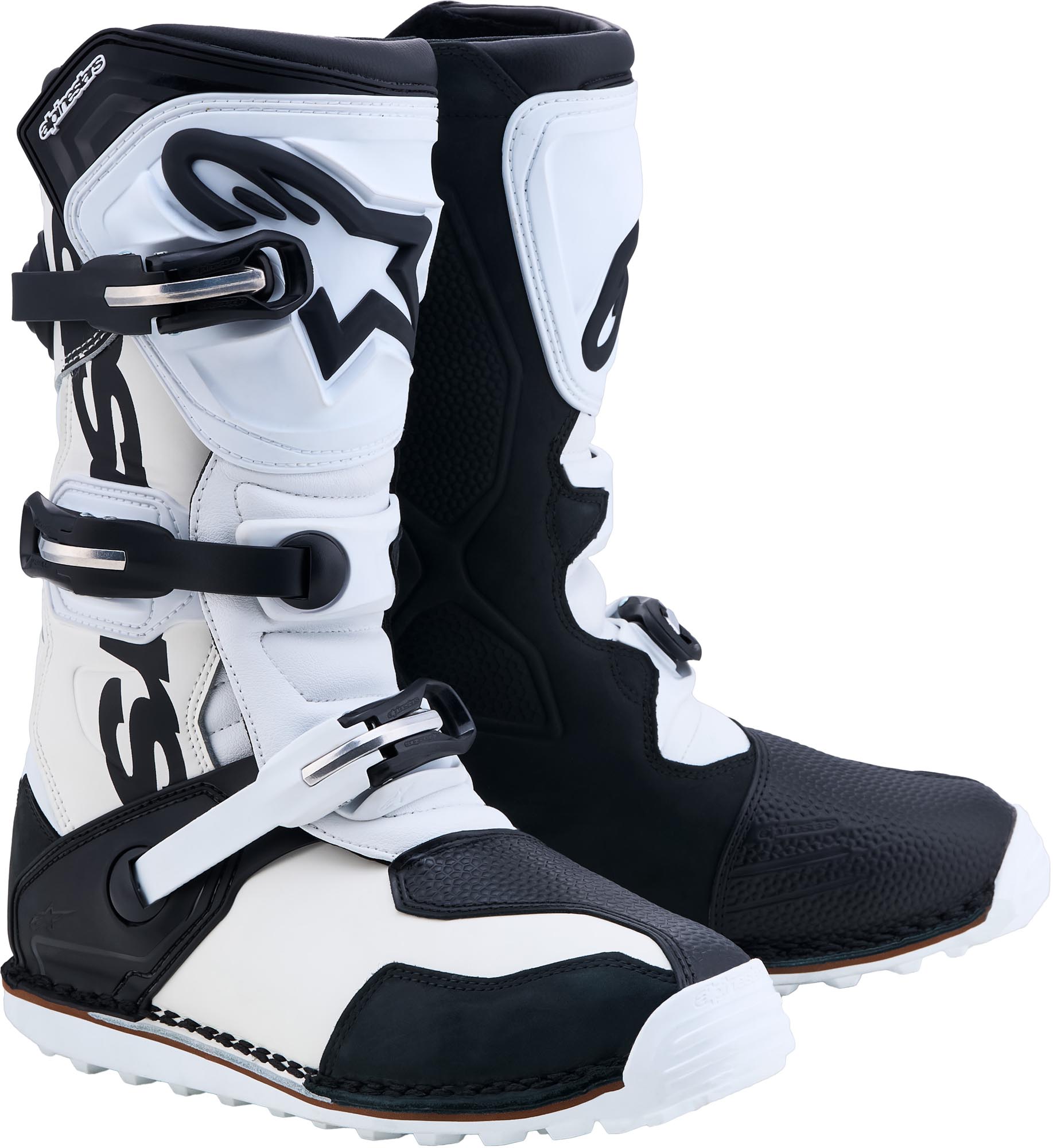 Alpinestars Tech-T Motorcycle Boots white/black/white 6 Figure 1