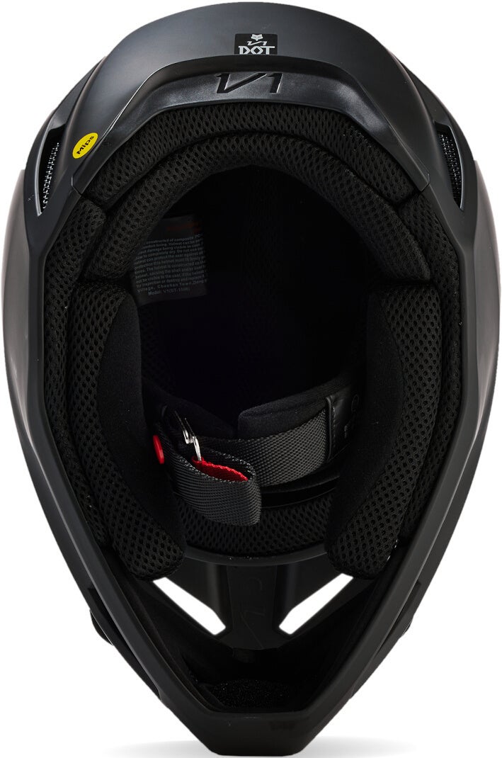 FOX V1 Matte Black 2023 Casco Motocross Giovanile Y/S (49/51) Figura 9