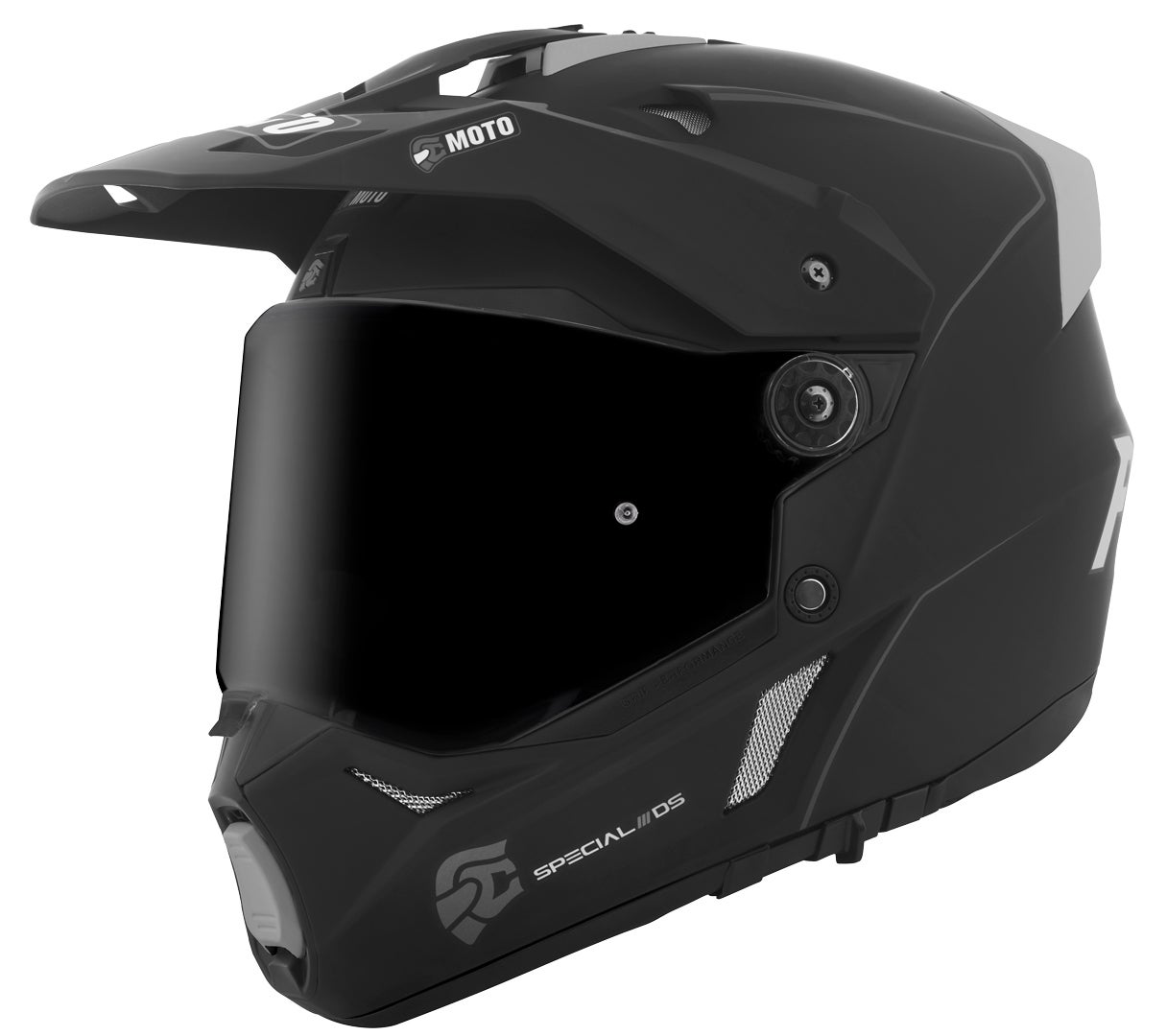 FC-Moto Merkur Pro Straight Enduro Helm schwarz matt 2XL Abbildung 2