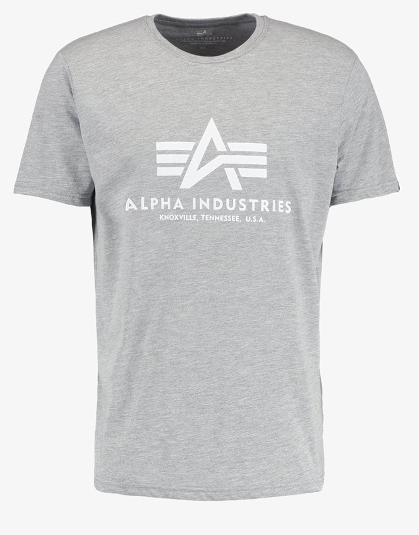 Alpha Industries Basic T-Shirt grey M Figure 1