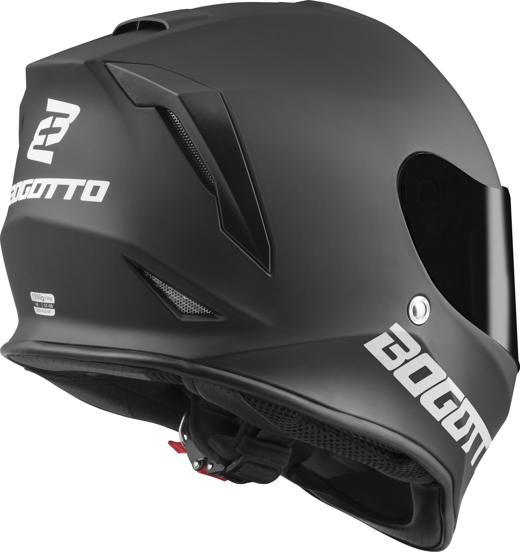 Bogotto H151 Solid Helm schwarz matt S Abbildung 3