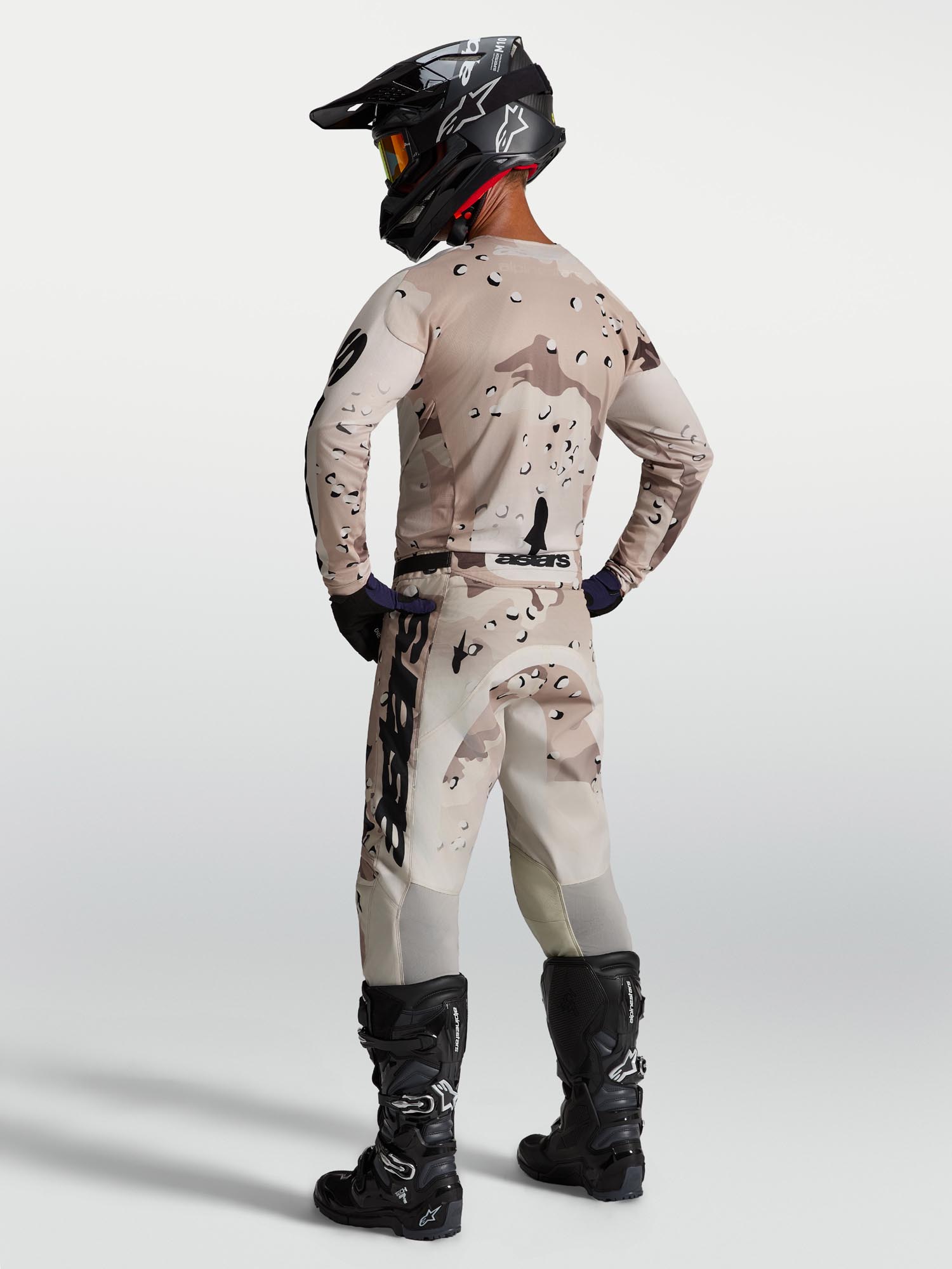 Alpinestars Racer Lone Motokros dres rjava/črna S Slika 8