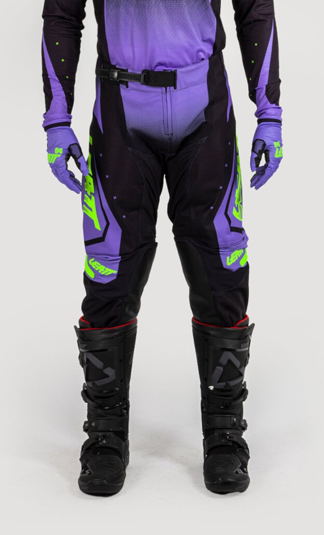 Leatt 4.5 Venom 2025 Motocross Pants black/purple/neon-green XL Figure 3
