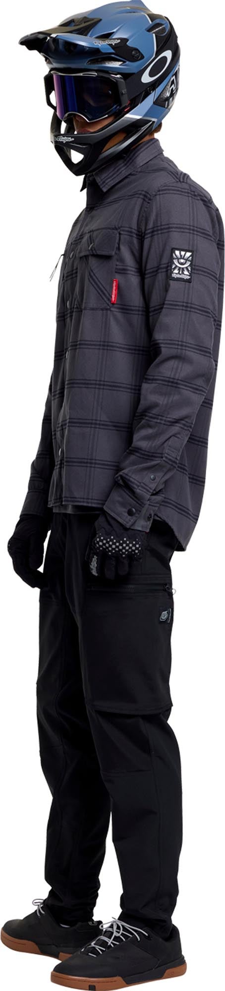 Troy Lee Designs Ruckus Ride Flannel Bicycle Shirt anthracite M Figure 15