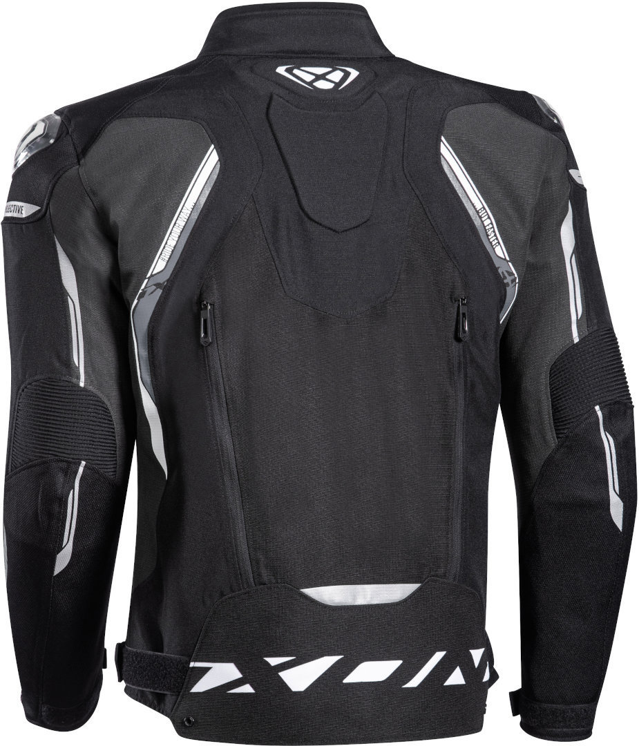 Ixon Blaster Motorrad Textiljacke schwarz/weiß M Abbildung 2