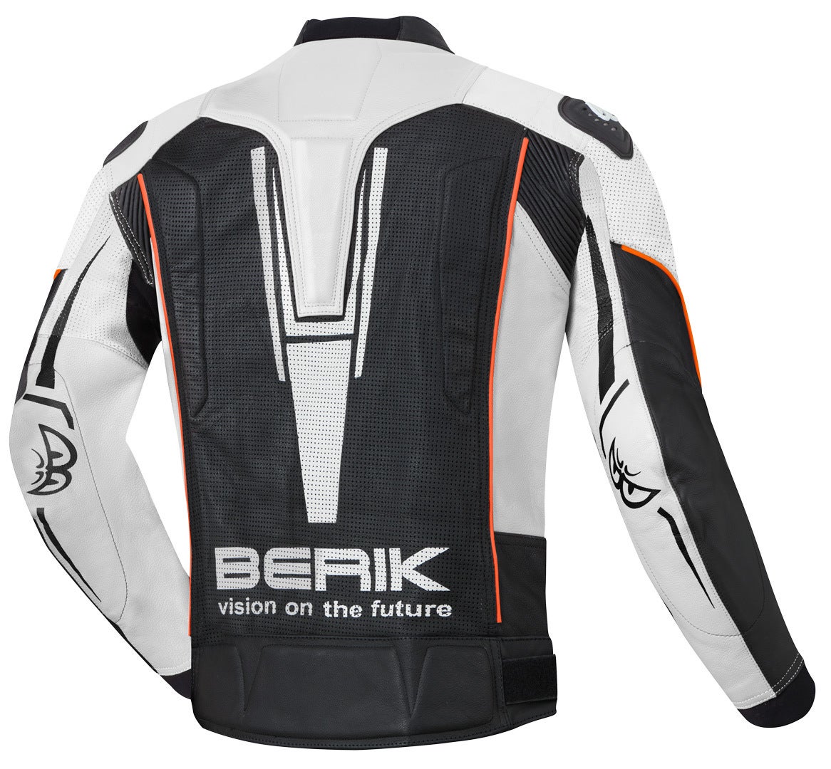 Berik Street Motorcycle Leather Jacket black/white 56 Figure 2