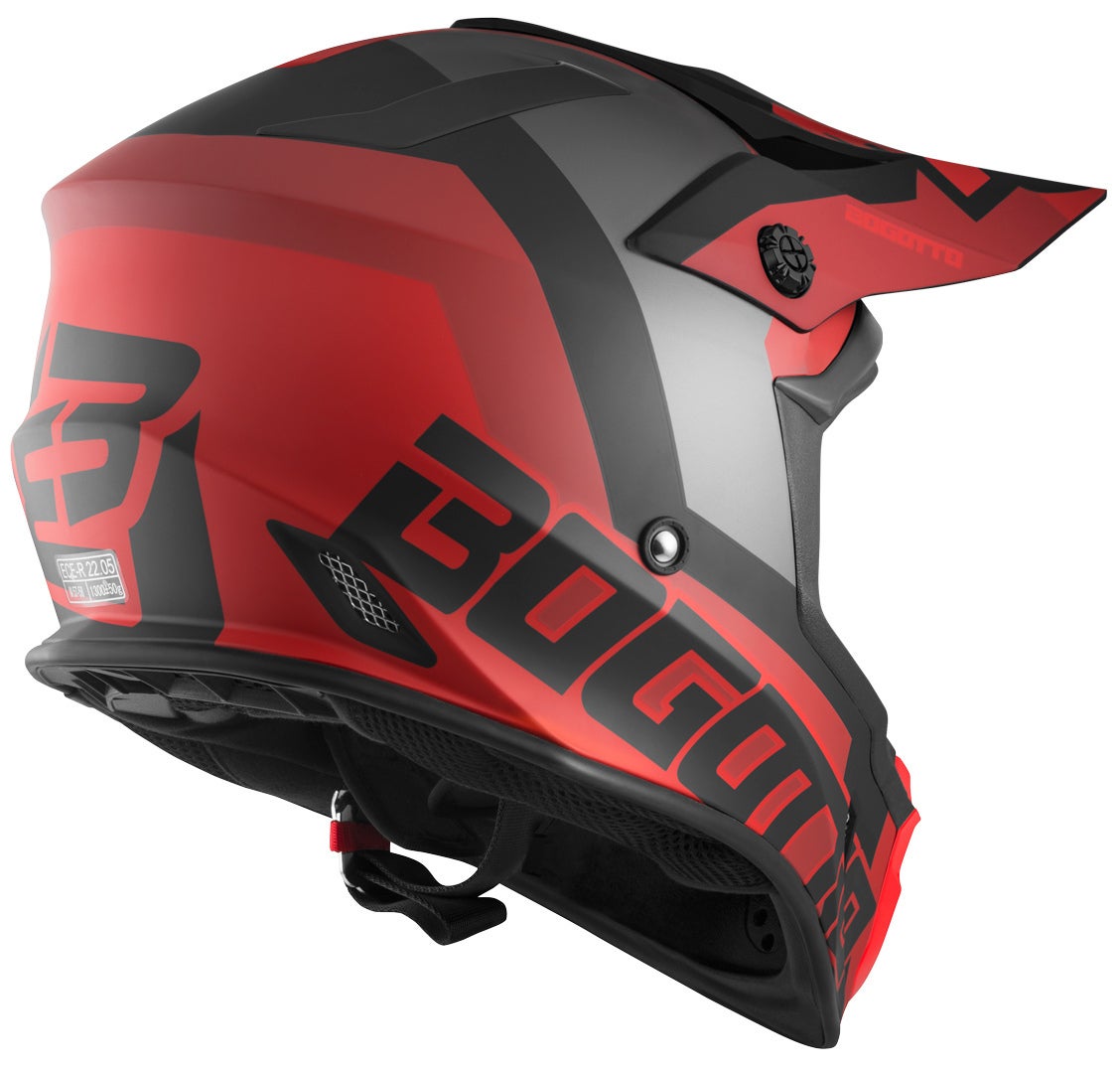 Bogotto V332 Unit Casco Motocross rosso M Figura 2