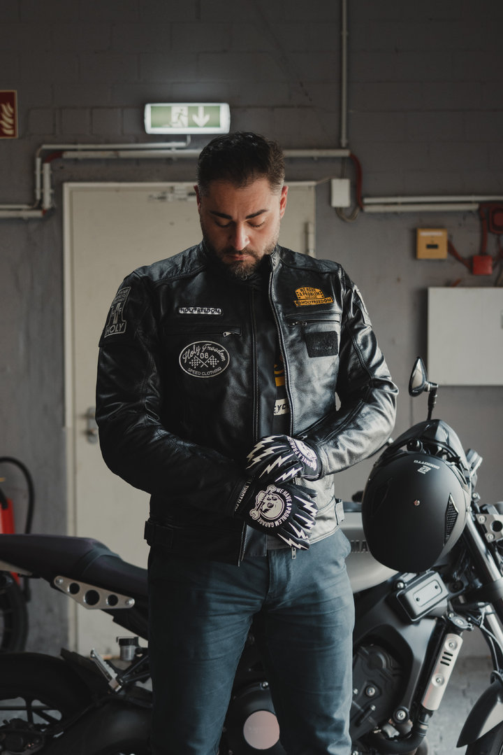 HolyFreedom Level Jachetă de piele de motocicletă M Figura 5