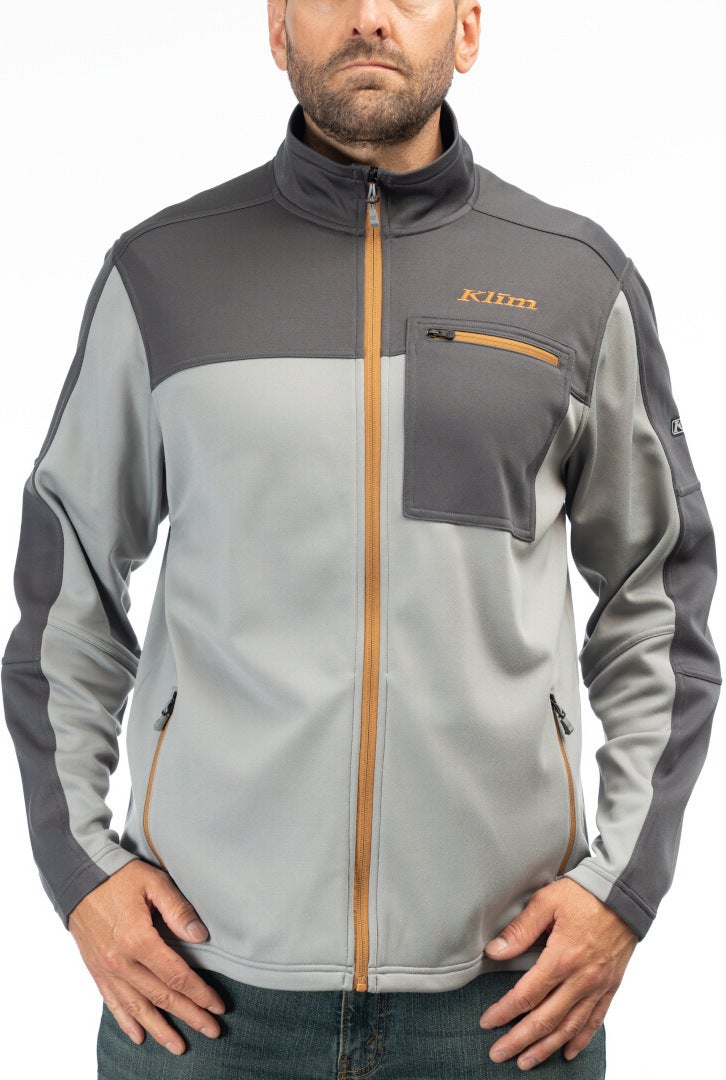 Klim Glacier Fleece Jacke dunkelgrau/hellgrau L Abbildung 1