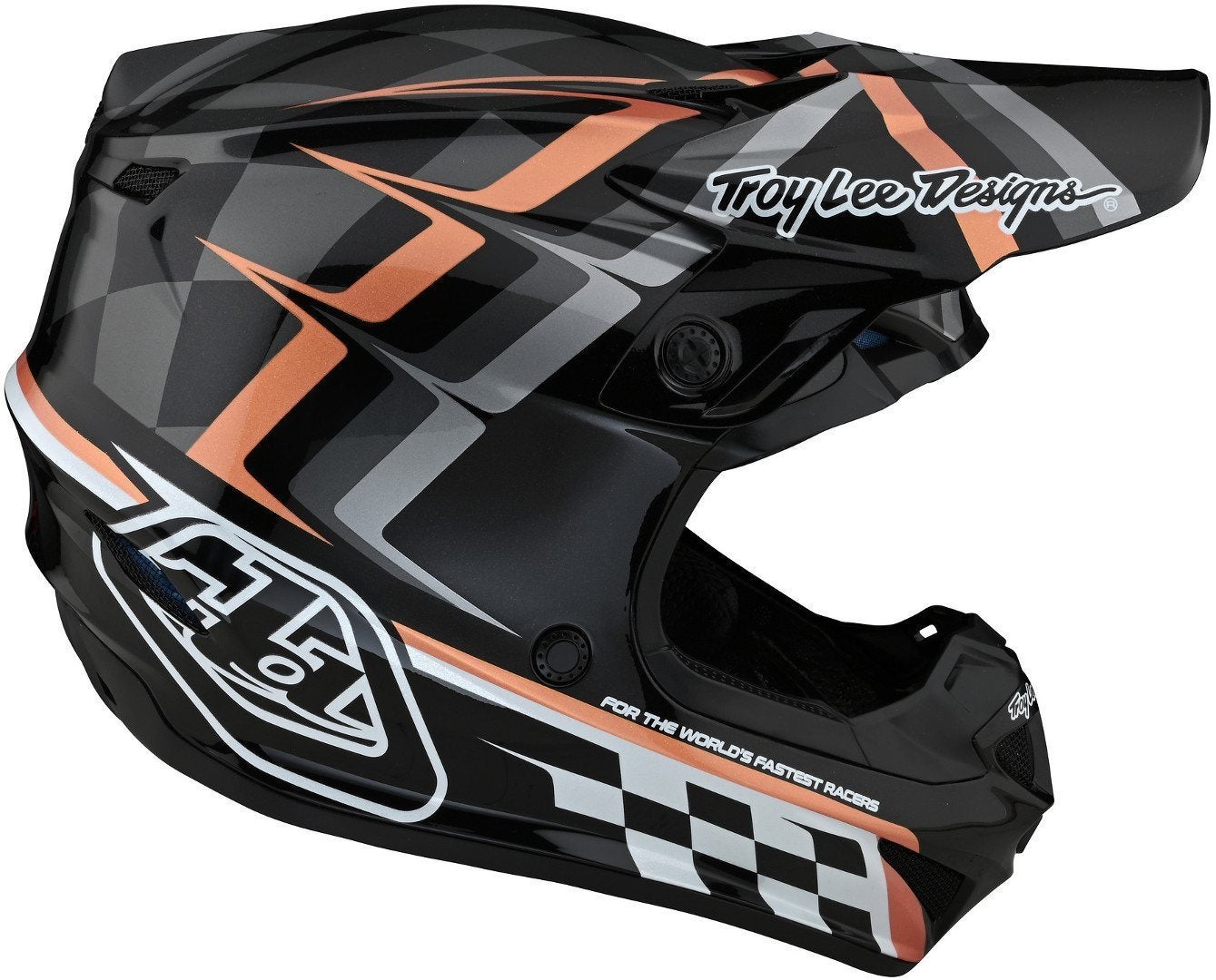 Troy Lee Designs SE4 Warped Polyacrylite MIPS Casco Motocross nero XL (60/61) Figura 4