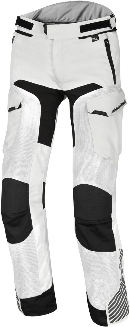 Macna Versyle waterproof Motorcycle Textile Pants light grey/black 3XL Figure 1