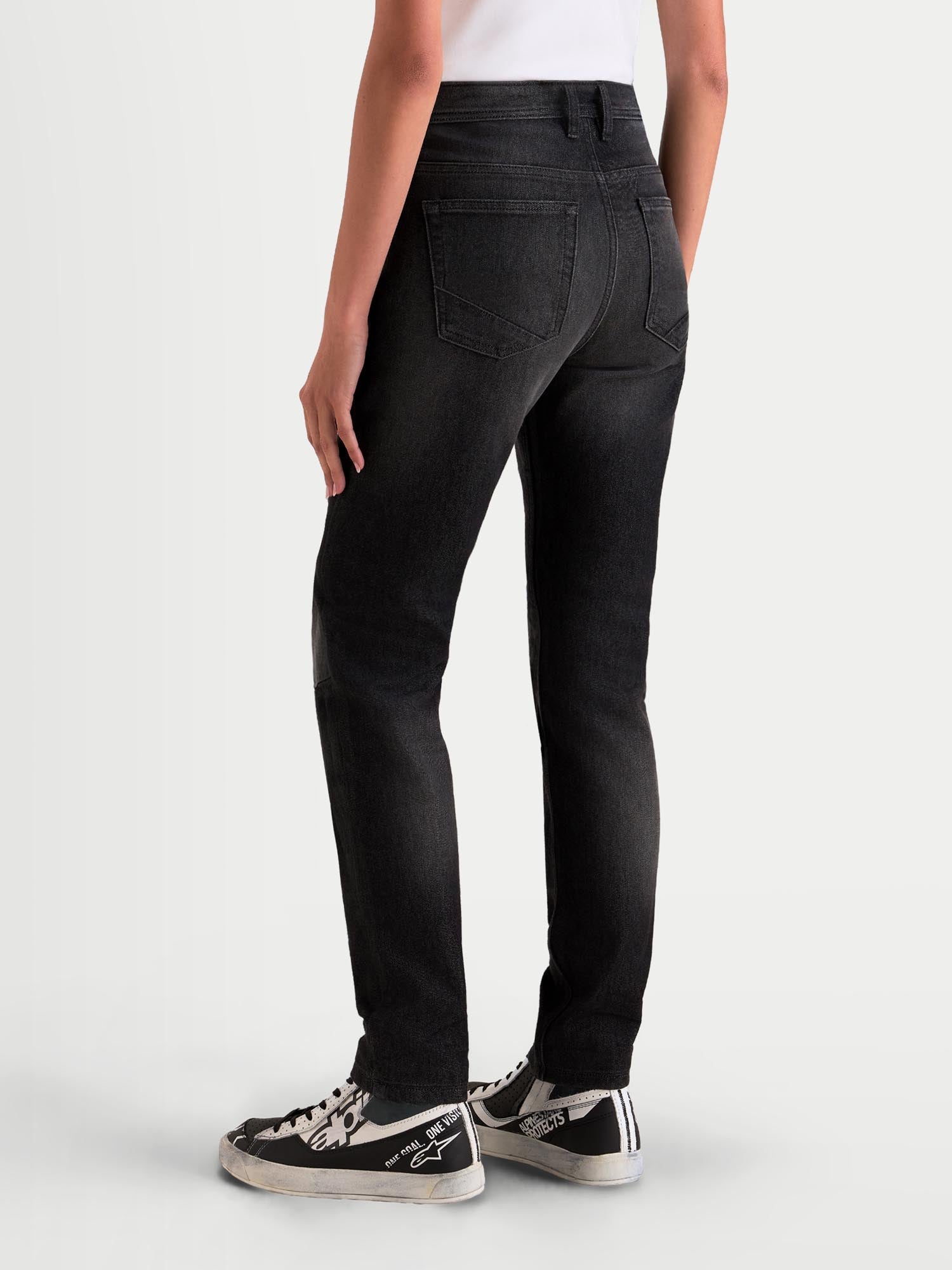 Alpinestars Stella Flex-Ast 5 Ladies Motorcycle Jeans black washed out 31 Figure 8