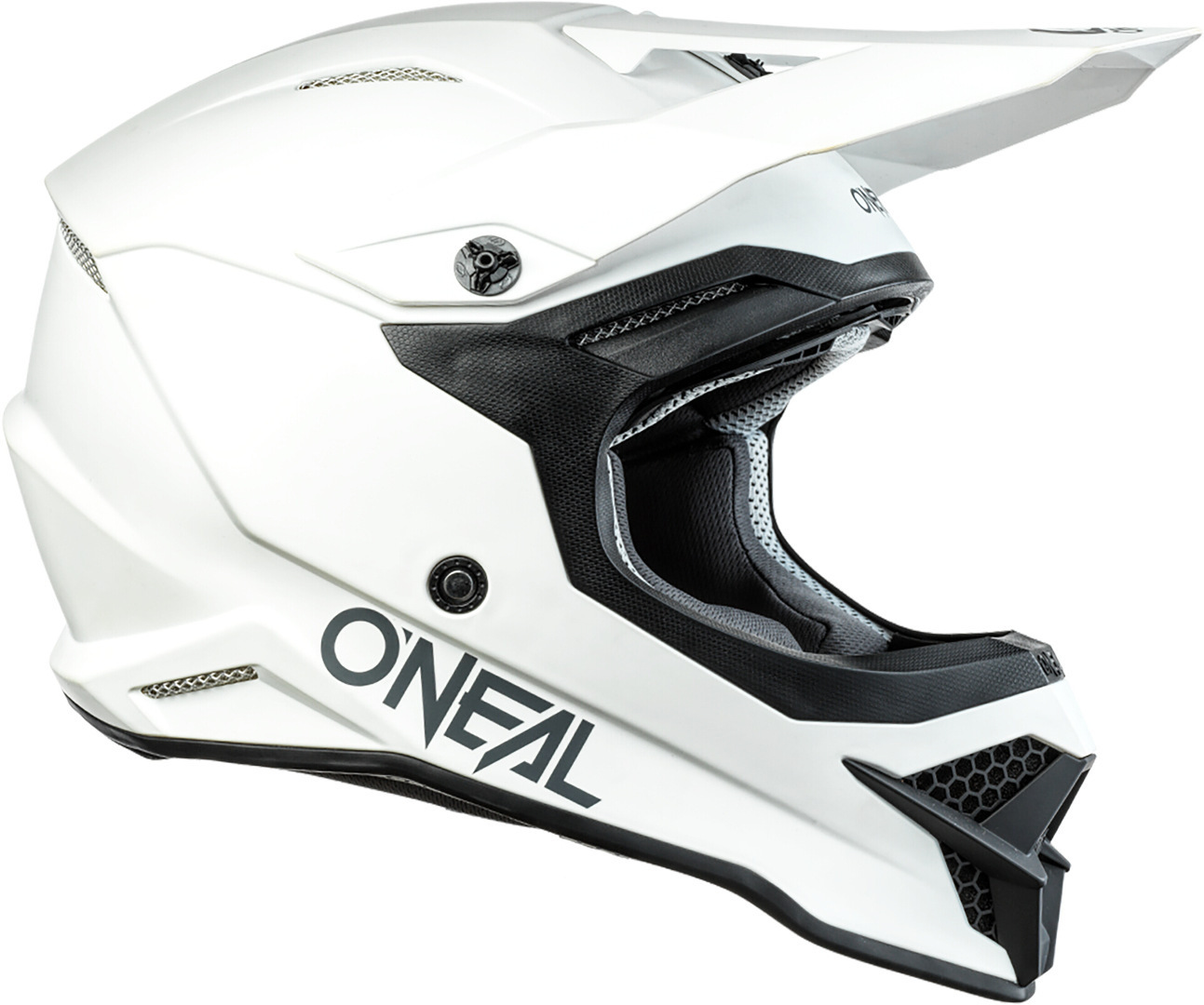 Oneal 3Series Solid Motocross Helmet white M (57/58) Figure 3