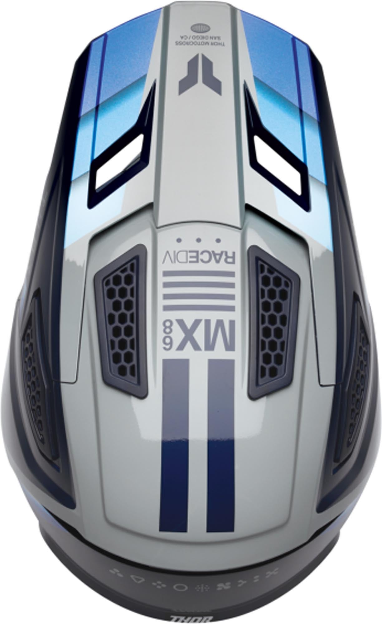 Thor Fleet Defy Motocross Helmet blue/grey XXL (63/64) Figure 4