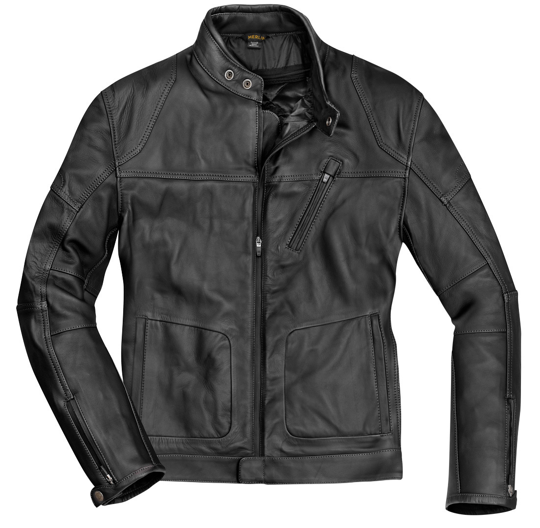 Merlin Gable Motorrad Lederjacke schwarz 3XL Abbildung 1