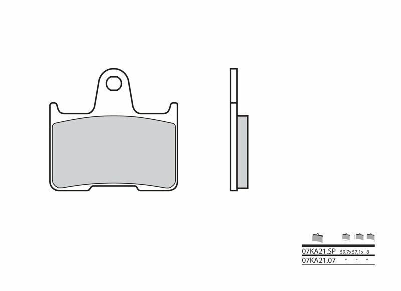 Brembo S.p.A. Vägbromsbelägg kolkeramik - 07KA2107 Figur 2