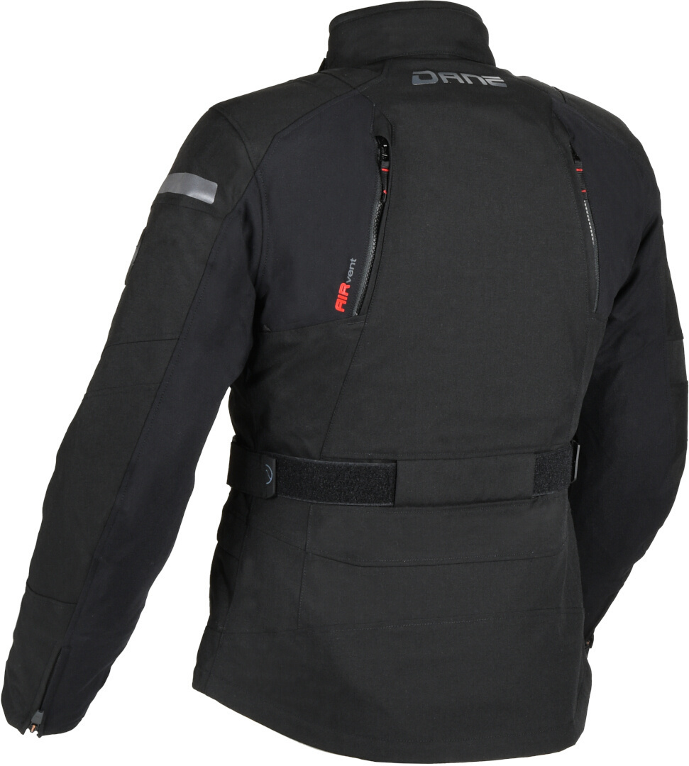 DANE Valby impermeável senhoras motocicleta jaqueta têxtil preto 46 Figura 2