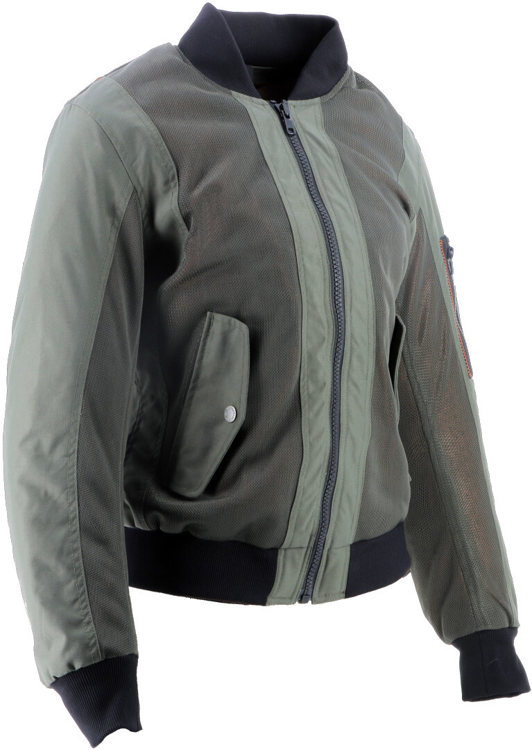 Helstons Elisa Dames Motorfiets Textiel Jas Khaki XL Figuur 3