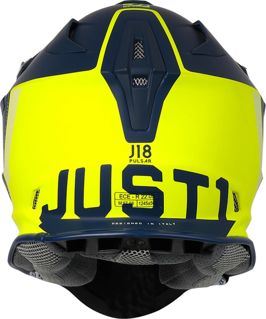 Just1 J18 Pulsar Casco motocross blu/giallo M (57/58) Figura 4