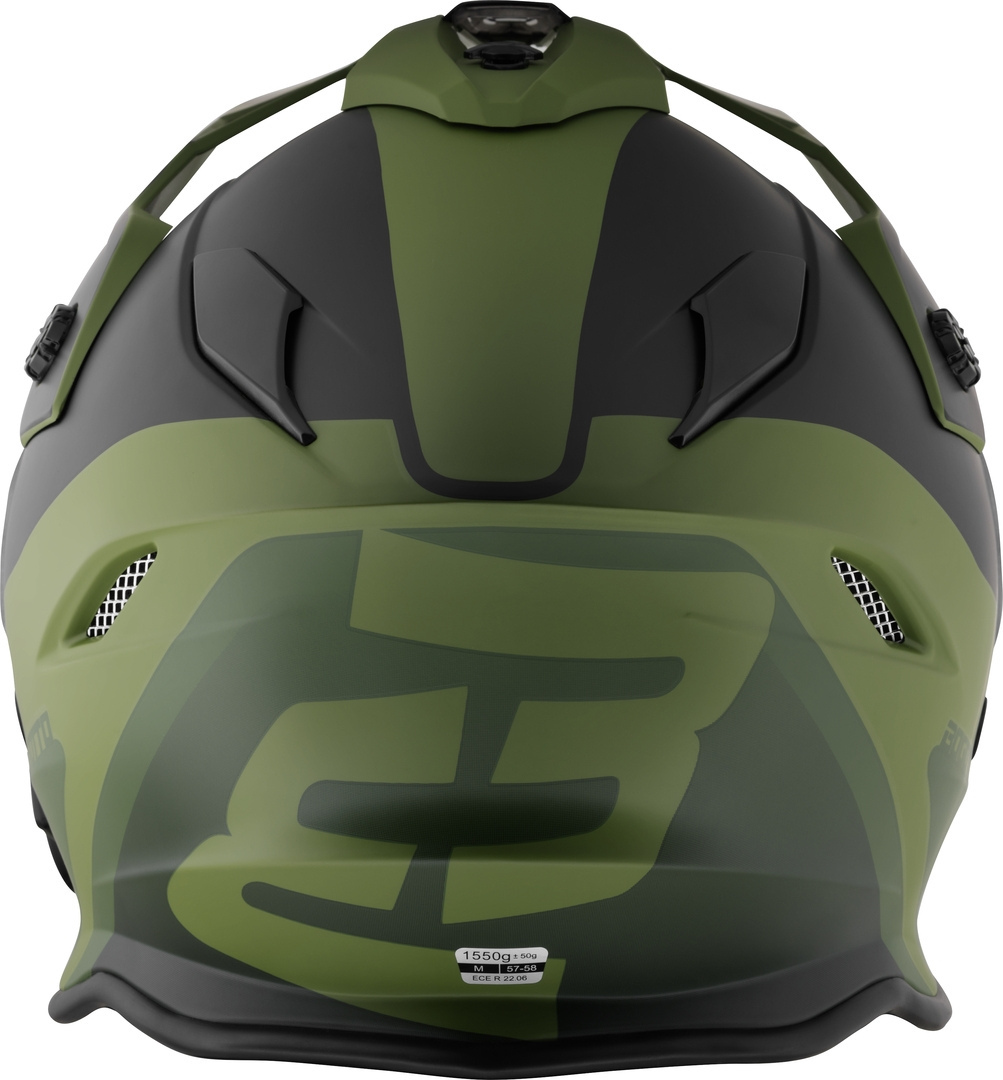 Bogotto H331 BT Tour EVO Bluetooth Cască Enduro Negru mat/verde L Figura 7