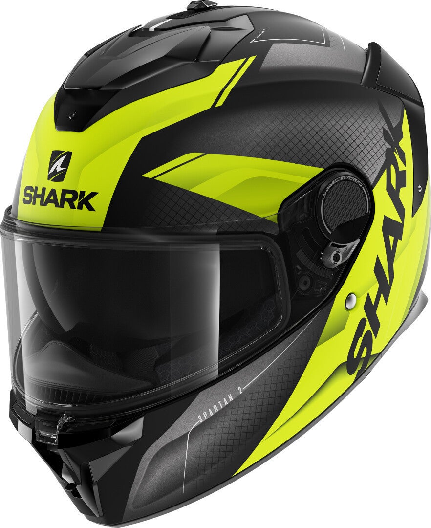 Shark Spartan GT Elgen Micro Casque noir mat/jaune M (57/58) Figure 1