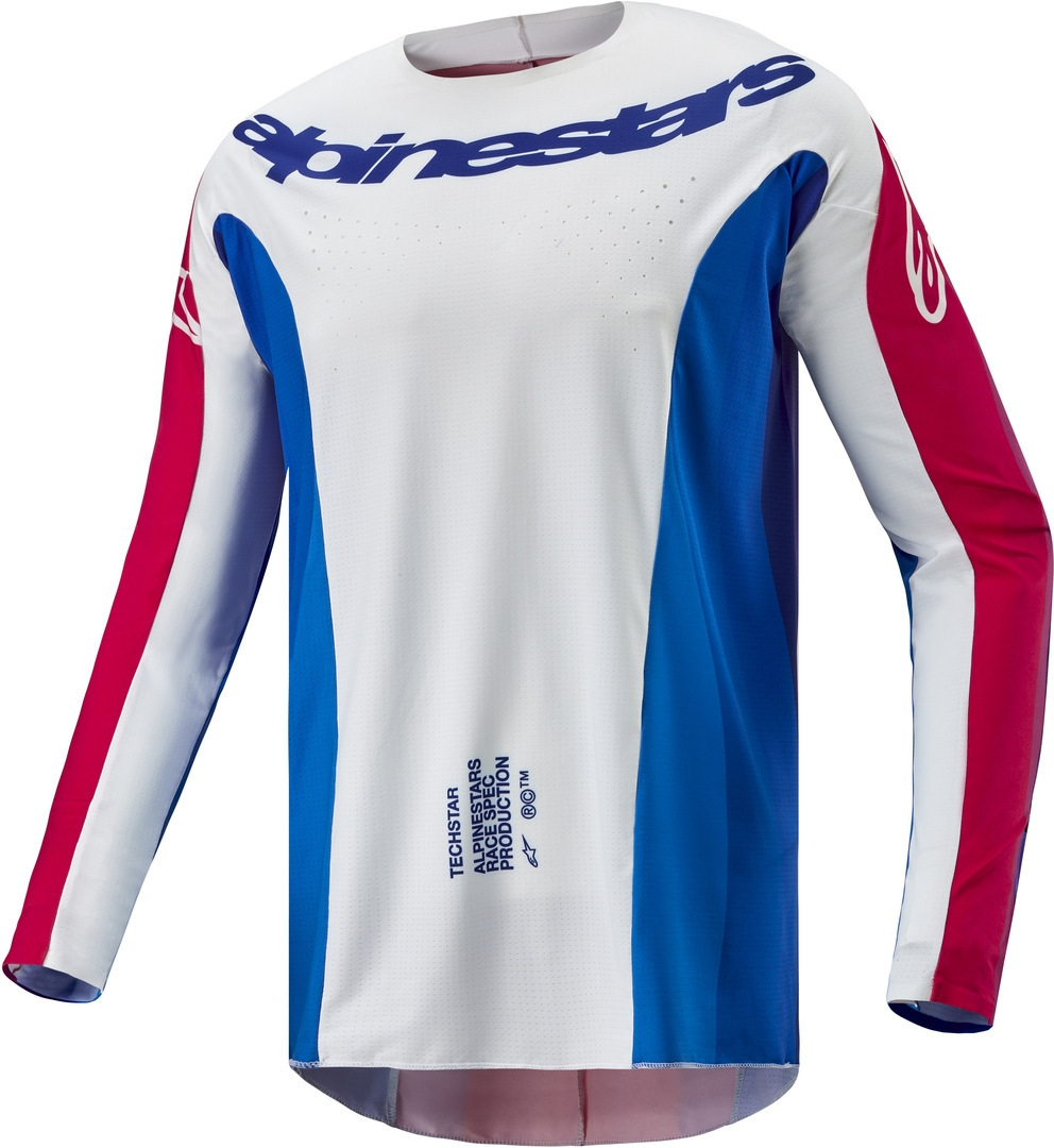 Alpinestars Techstar Pneuma Motocross Jersey blue/red/white M Figure 1