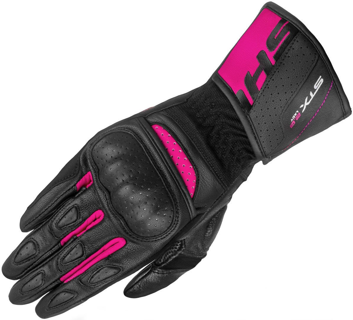 Shima Women's Black/Hotpink Stx 2.0 Perforated Motorcycle Gloves