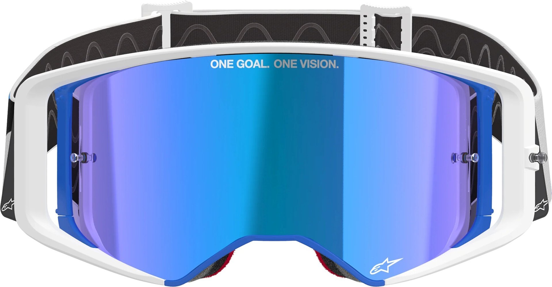 Alpinestars Supertech Corp Absolute Vision Mirror Ochelari de motocross Albastru/Portocaliu Figura 3
