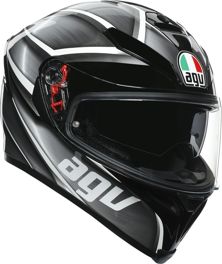 AGV K-5 S Tempest Helmet black/silver MS (57) Figure 1