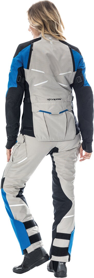 Ixon Eddas Ladies Motorcycle Textile Pants grey/black/blue 3XL Figure 3