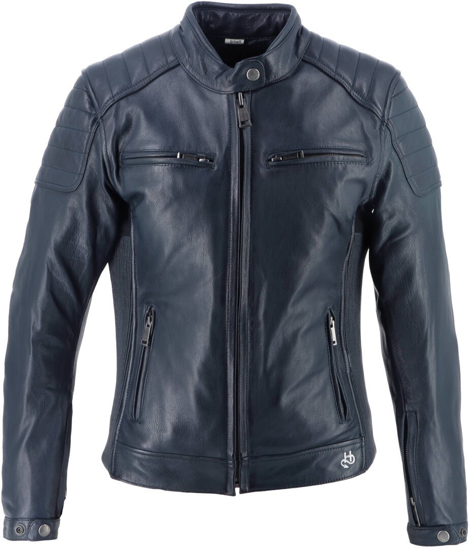 Helstons Jody Damer Motorcykel Läderjacka blått XXL Figur 1