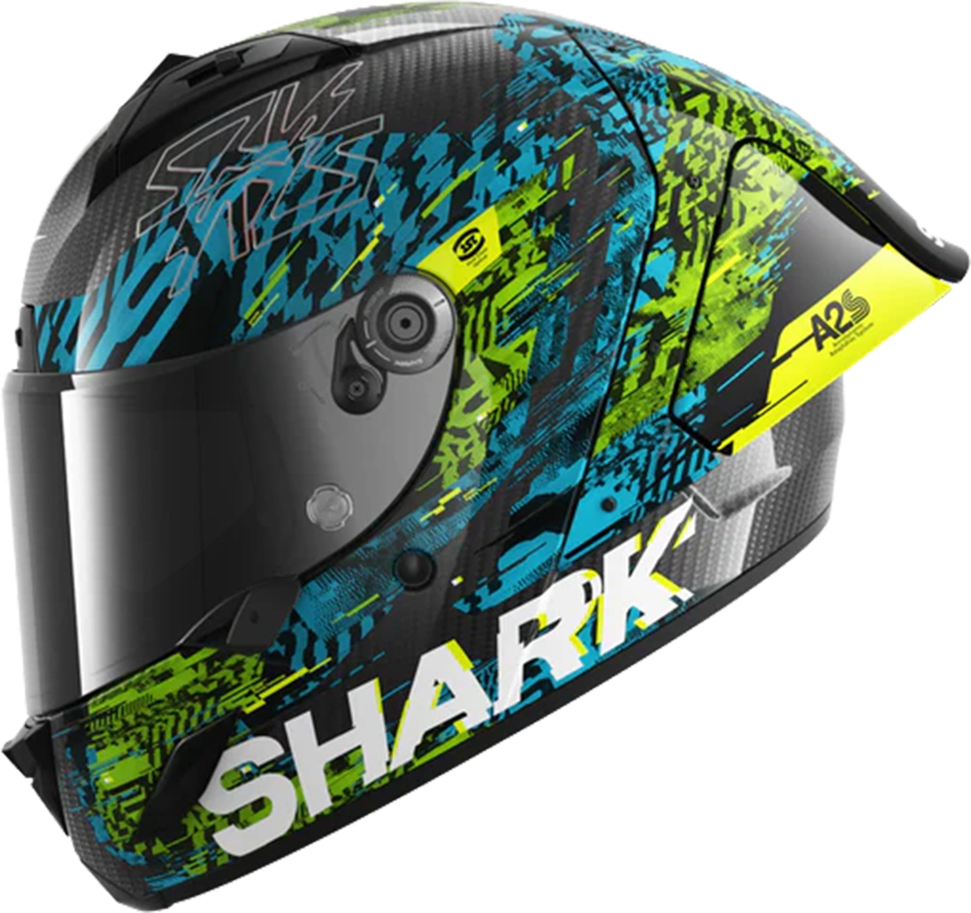 Shark Aeron-GP FM Racing #2 Speed-VIB Casque bleu/vert M (57/58) Figure 4