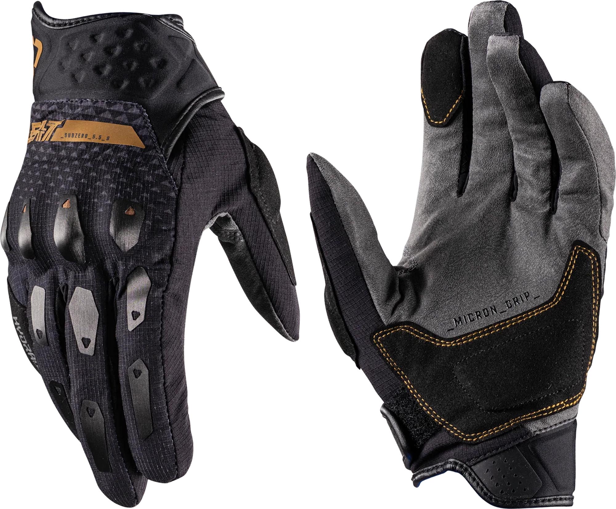 Leatt ADV SubZero 5.5 Short Motorrad Handschuhe grau/schwarz S Abbildung 1