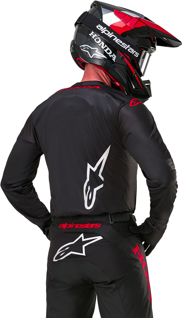 Alpinestars Honda Racer Iconic Tricou de motocross Negru/Roșu XXL Figura 3