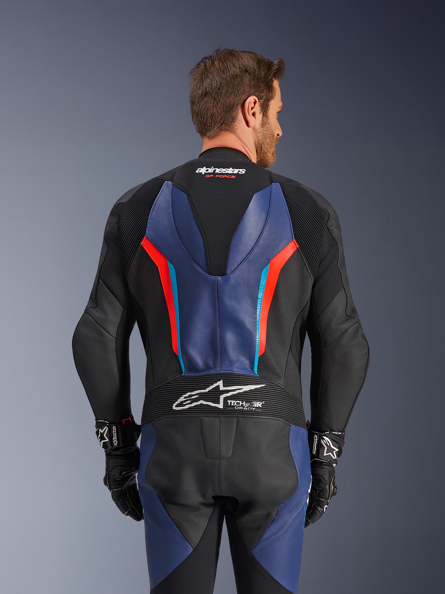 Side view of Alpinestars GP Force V2 1-Piece Motorcycle Leather Suit