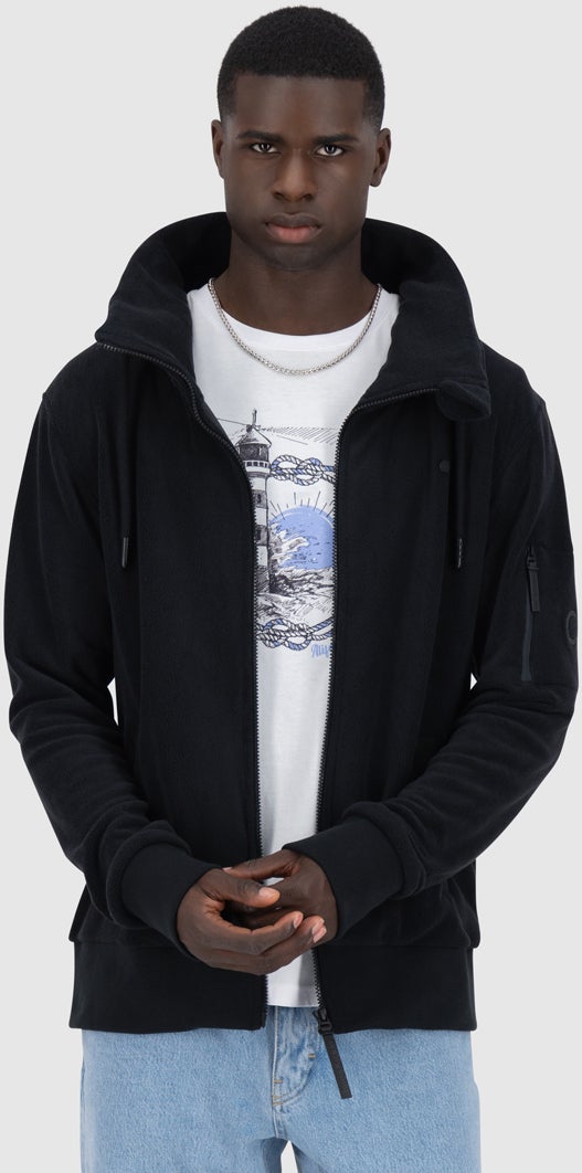 Alife And Kickin EliasAK F Fleece Zip Sweatshirt Zip Sweatshirt black M Figure 2