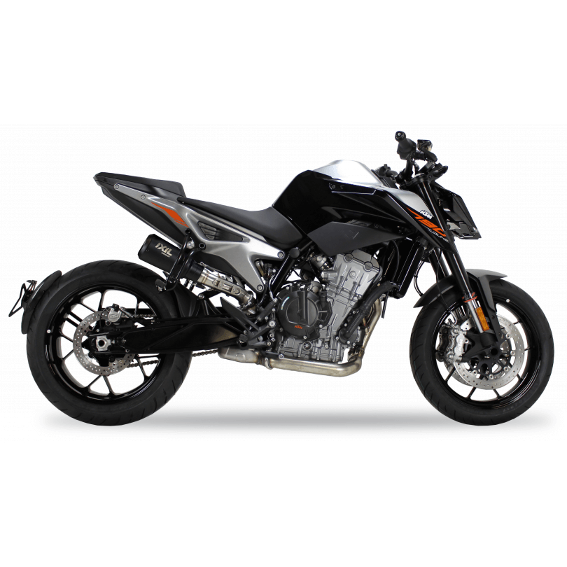 Side view of IXIL RC/RB, 790 Duke, 18-, Duke 890 R, 20- rear muffler