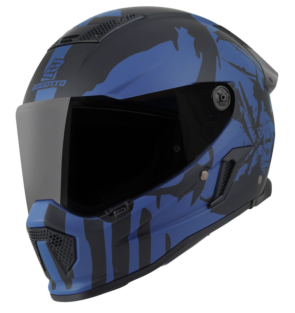 Bogotto Rapto Demon Helmet blue matt XL Figure 1